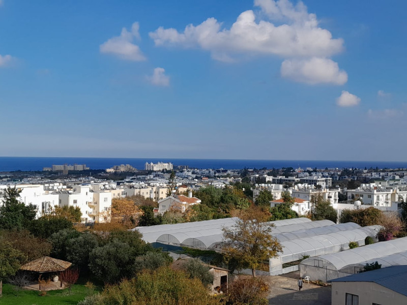 1+1 furnished apartment for sale with sea view in Alsancak