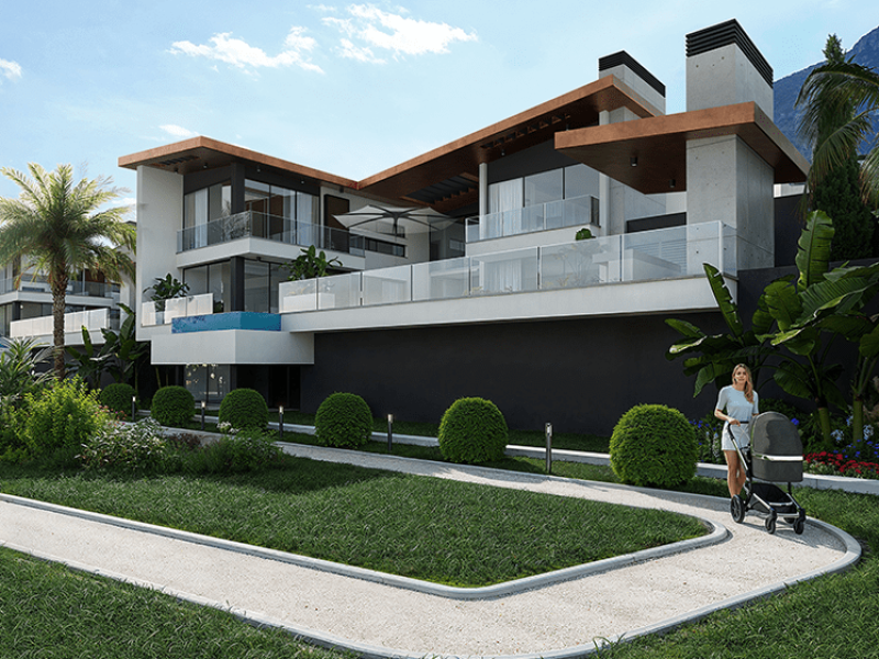 Girne Zeytinlikte Ultra Lüks Türk Koçanlı Villalar